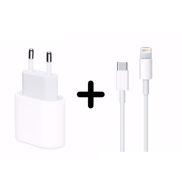 Apple 20W Oplader Set (USB C - Lightning)